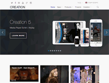 Tablet Screenshot of creation.com.es