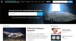 Desktop Screenshot of creation.com
